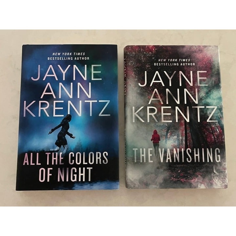 2 Jayne Ann Krentz hardbacks books - All The Colors of the Night & The Vanishing